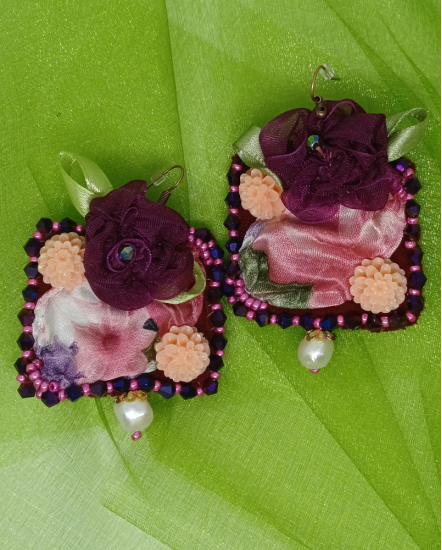 Šité dizajnové náušnice "Sen Perzie"   